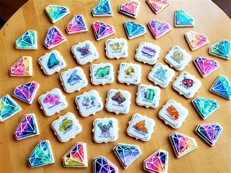 Lots and lots of mineral & gem cookies : r/Baking