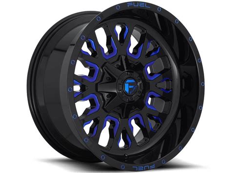 Fuel Black & Blue Stroke Wheels | RealTruck