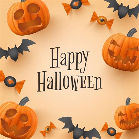 Free Vector | Realistic halloween frame