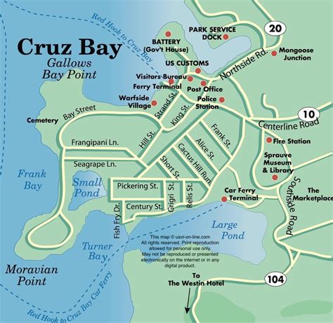 Cruz Bay St. John Map | usvi-on-line.com