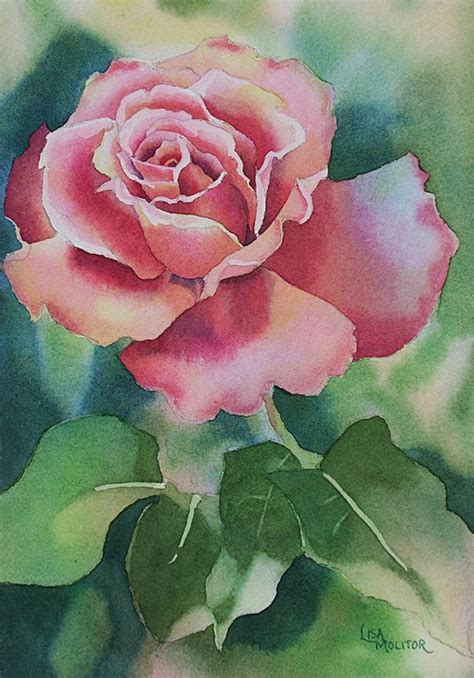 Rose Painting Print, Rose Art Print, Rose Watercolor, Flower Painting ...