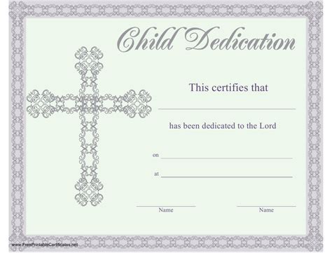 Baby Dedication Certificate Border | Images and Photos finder