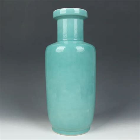 CHINESE ANTIQUE GREEN Glazed Crackle Porcelain Vase $0.99 - PicClick