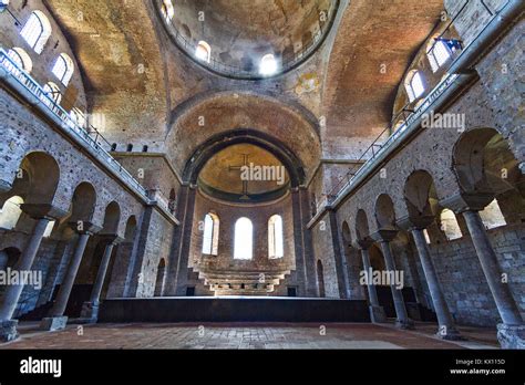 Interior of the Byzantine Church of Hagia Irene, known also as Aya ...