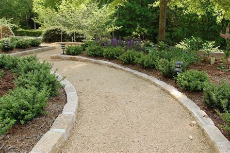 Chapel Hill Gravel Path with Mortared Granite Cobblestone Edging ...