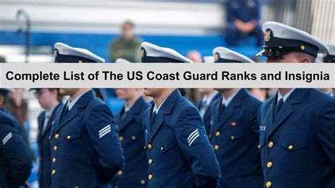 US Coast Guard Ranks & Insignia, Check Complete List In Order