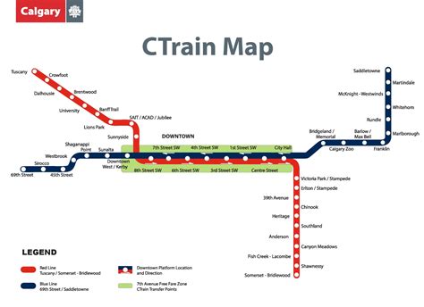 Calgary C Train Map – Map Of The World