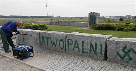 POLAND CRIME JEDWABNE MONUMENT VANDALIZED