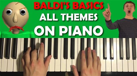 BALDI'S BASICS ON PIANO - YouTube