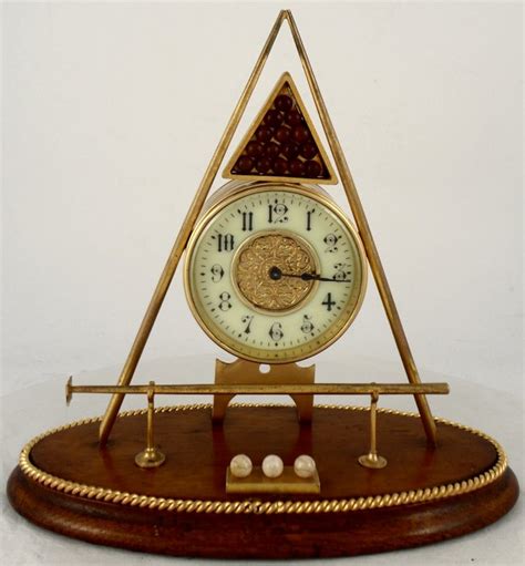 Antique Novelty Desk Clock in the form of a Billiards Set | Ian Burton Antique Clocks