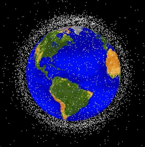 Clearing space debris with lasers