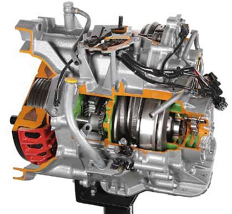 Continuously Variable Transmission (CVT) Gearbox Cutaway