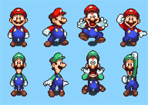 Mike Tona Art & Animation - some more mario & luigi sprites from an ...