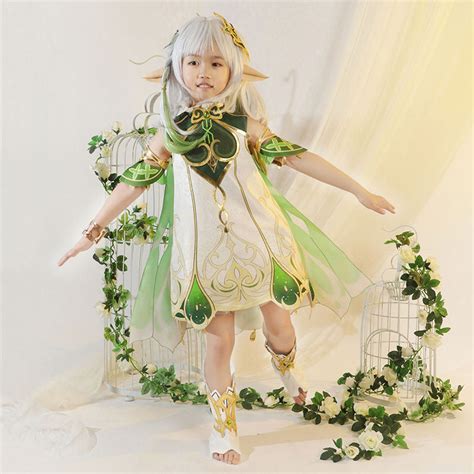 Kids Size Genshin Impact Nahida Halloween Cosplay Costume – Winkcosplay