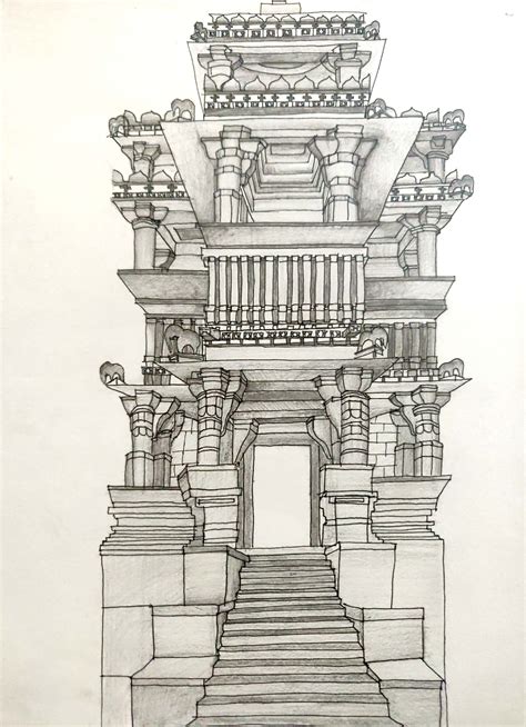 Discover 67+ jain temple sketch - seven.edu.vn