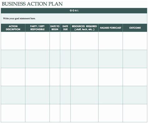 20 Sales Action Plan Template Excel