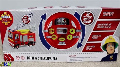 Fireman Sam Drive & Steer Jupiter Remote Control Fire Engine Toy Unboxing And Testing Ckn Toys ...