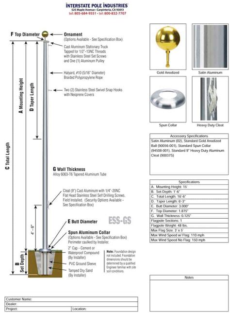 Flagpole Installation and Design - Interstate Pole Industries Flagpoles