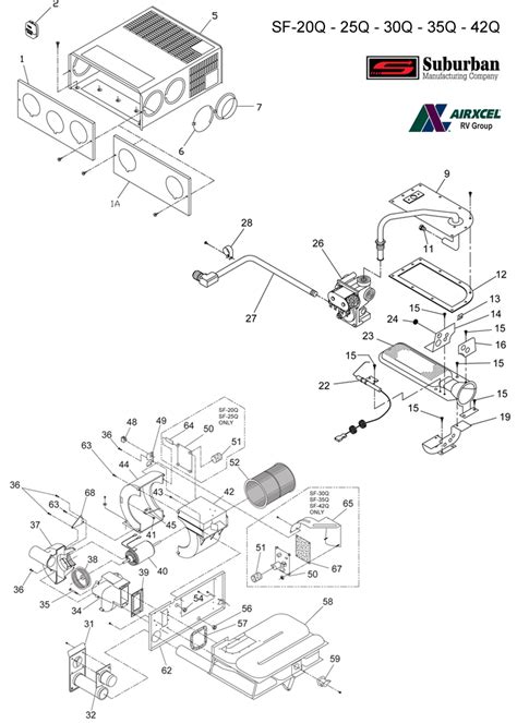 Suburban Rv Furnace Sf-30f Parts