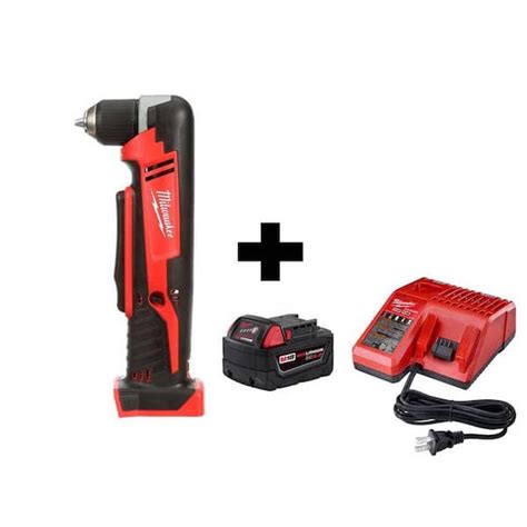 Reviews for Milwaukee M18 18V Lithium-Ion Cordless 3/8 in. Right-Angle Drill with M18 Starter ...