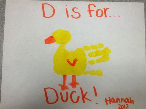 D is for Duck Preschool Colors, Preschool At Home, Preschool Activities, Toddler Art, Toddler ...