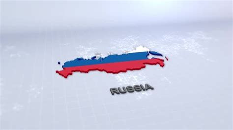 Russia Map With Flag, Backgrounds Motion Graphics ft. 3d map & animated ...