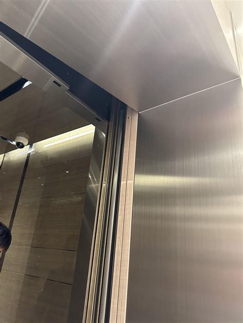 Slanted door? : r/Elevators