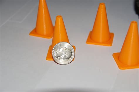 Miniature Orange Safety Cones Set of 5 - Etsy