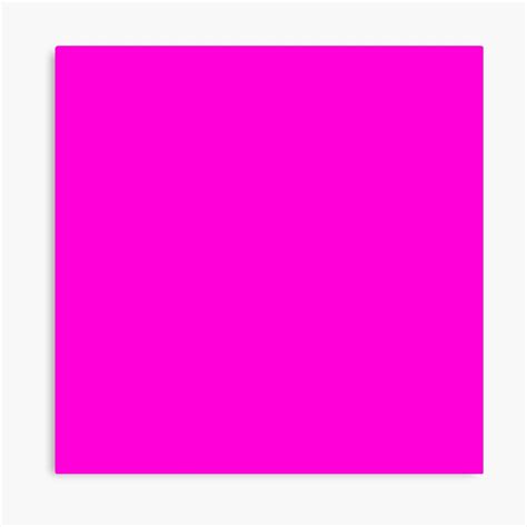 "Fluorescent Neon Hot Pink" Canvas Print by podartist | Redbubble