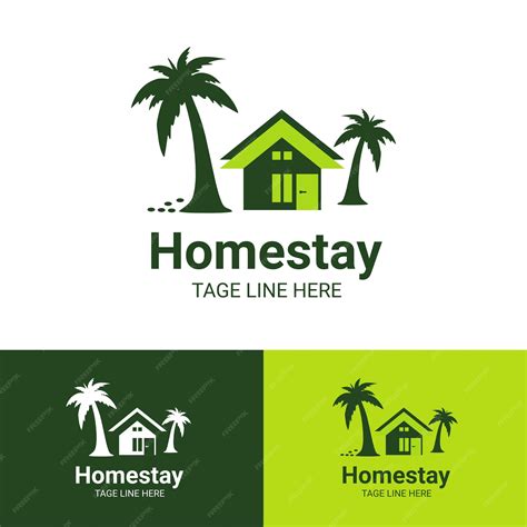 Premium Vector | Homestay logo natural simple logo icon vector home ...