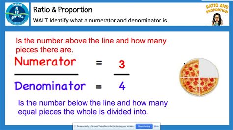 Identify what a numerator and denominator is. - YouTube