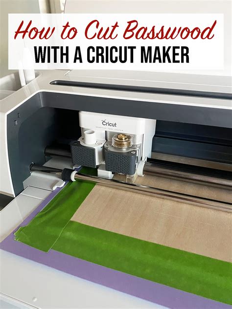 How to cut basswood with a Cricut Maker - Weekend Craft