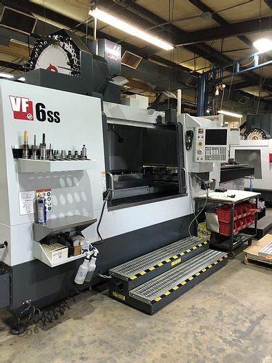 Used 2020 HAAS Haas VF6-SS 4-Axis HSK-63 Pallet Changer CNC Vertical ...