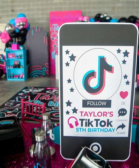 Tik Tok Birthday Party Ideas | Photo 3 of 27 | Birthday party, Catch my party, Birthday