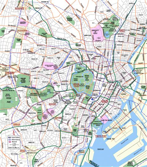 Tokyo Map Tourist Attractions - TravelsFinders.Com