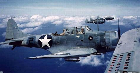 SBD Dauntless dive-bombers in flight, 1942-43. | Aircraft, Wwii airplane, Wwii aircraft