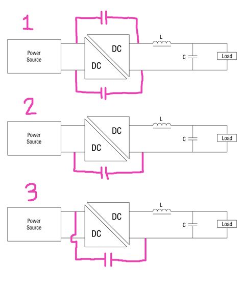 filter - Isolated DC-DC coupling capacitor location? - Electrical Engineering Stack Exchange