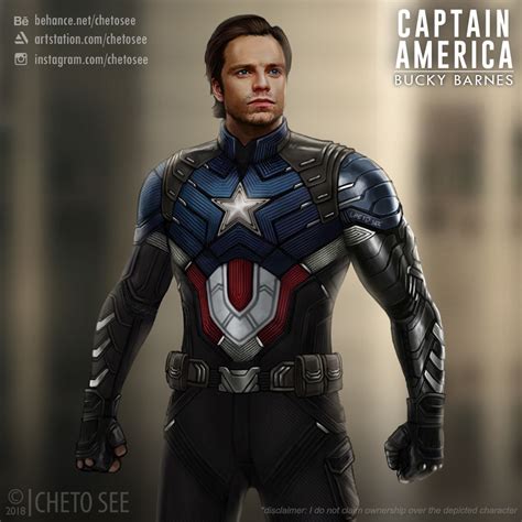 ArtStation - Captain America: Bucky Barnes