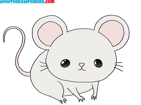 How To Draw A Cartoon Mouse Step By Step