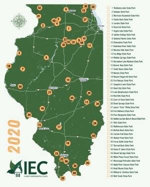 IEC Get Outdoors State Park Map - Illinois Environmental Council