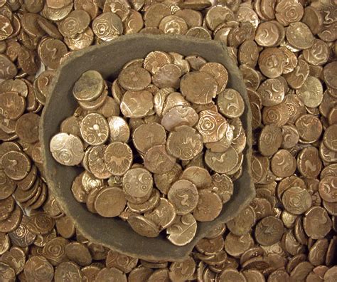 Dallinghoo/Wickham Market Hoard, 840 Iron Age gold staters of the Iceni ...