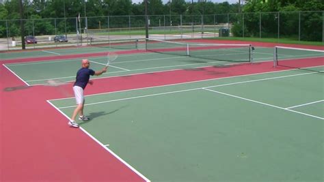 Man Hitting a Volley Shot in Tennis image - Free stock photo - Public ...