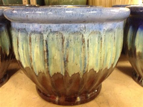 Blue, #ceramic #pot for $59.99 | Planters, Ceramics, Garden lighting