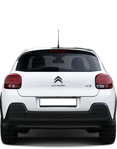 Dimensions: Citroën C3 2016-2020 vs. Citroën C4 Cactus 2014-2017