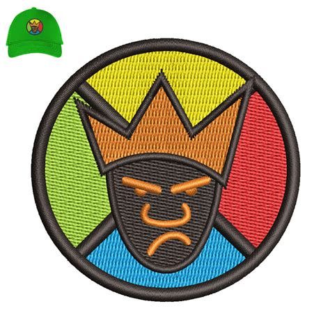 King Face Embroidery logo | Embroidery Logo Near me | Emb