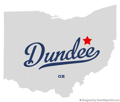 Map of Dundee, OH, Ohio