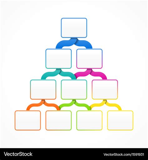 Pyramid hierarchy template Royalty Free Vector Image