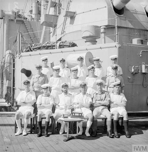 MEN OF THE HMS SUFFOLK, A CRUISER SERVING WITH ADMIRAL JAMES SOMERVILLE ...