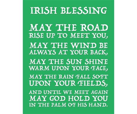 Irish Blessing May the Road Rise to Meet You Ready to Hang | Etsy