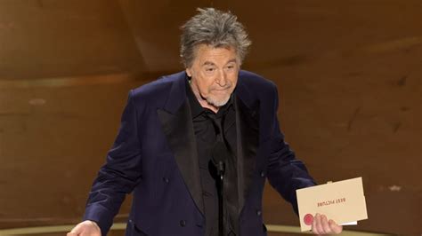 Al Pacino Oscars 2024 Best Picture Announcement Explained